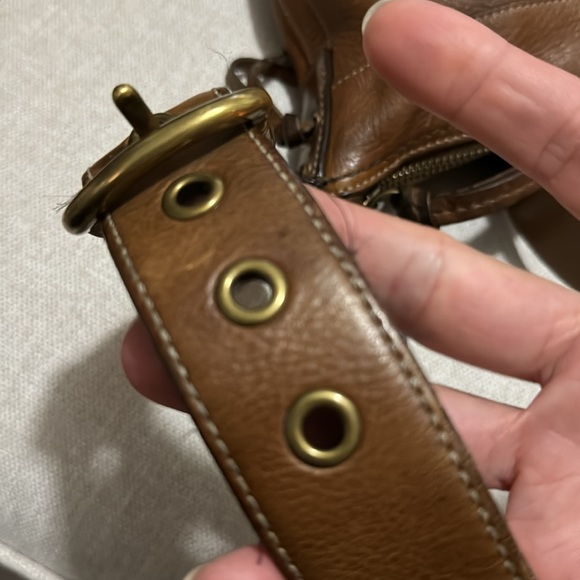 Vintage Coach Chelsea Convertible Strap All Leather Bag-EUC-Cognac Tabacco Brown - Picture 14 of 17